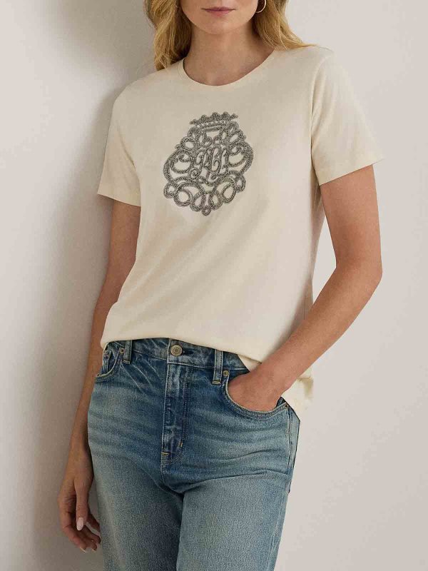 The Best Shops LAUREN RALPH LAUREN: t-shirts - Katlin-Short Sleeve-T-Shirt