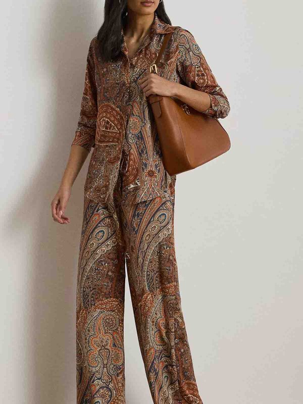 LAUREN RALPH LAUREN: shirts online - Kristy-Long Sleeve-Button Front Shirt