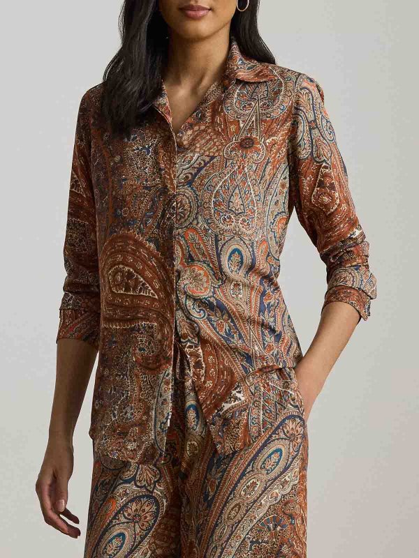 The Best Shops LAUREN RALPH LAUREN: shirts - Kristy-Long Sleeve-Button Front Shirt