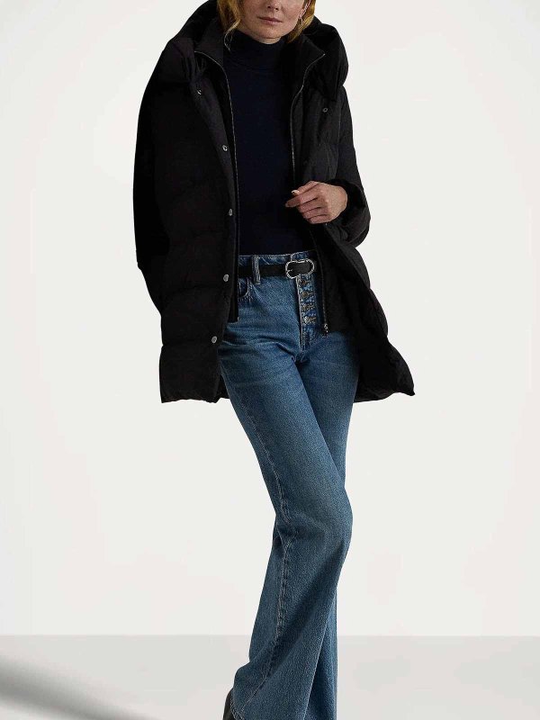 LAUREN RALPH LAUREN: ニーレングスコート online - 膝丈コート - 黒