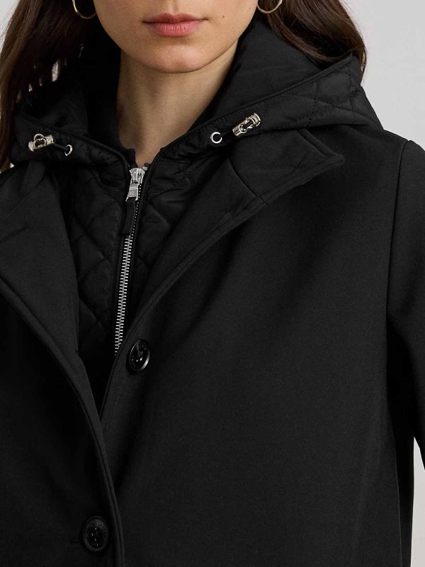 LAUREN RALPH LAUREN buy online 膝丈コート - 黒