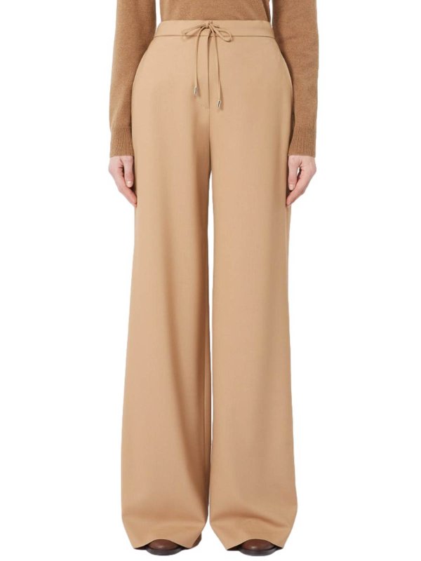 The Best Shops MAX MARA STUDIO: カジュアルトラウザー - カジュアルパンツ - キャメル