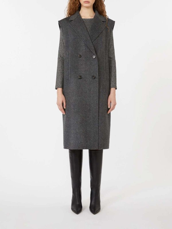 Abrigo Midi - Gris Oscuro shop online: WEEKEND MAX MARA