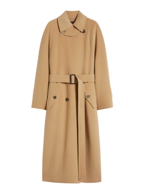 WEEKEND MAX MARA: Knielange Mäntel - Knielanger Mantel - Camel