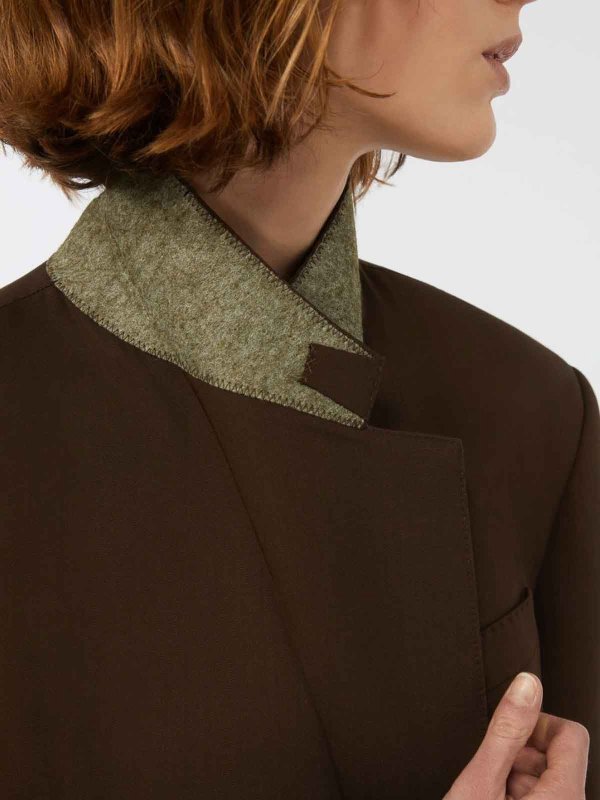 The Best Shops WEEKEND MAX MARA: カジュアルジャケット - ダークブラウン