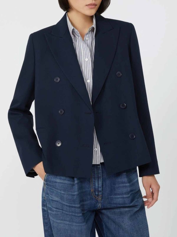 The Best Shops WEEKEND MAX MARA: ニーレングスコート - 膝丈コート - ブルー