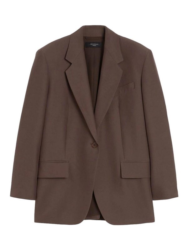 WEEKEND MAX MARA: Chaquetas casual - Chaqueta Casual - Marrón Oscuro