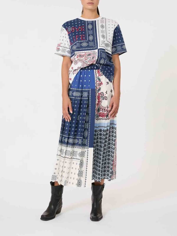 WEEKEND MAX MARA: Knielange und Midi Röcke online - Midirock - Blau