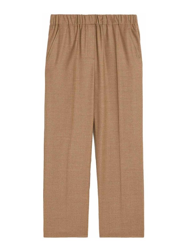 WEEKEND MAX MARA: カジュアルトラウザー - カジュアルパンツ - ブラウン