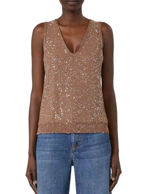 クルーネック - ブラウン shop online: WEEKEND MAX MARA