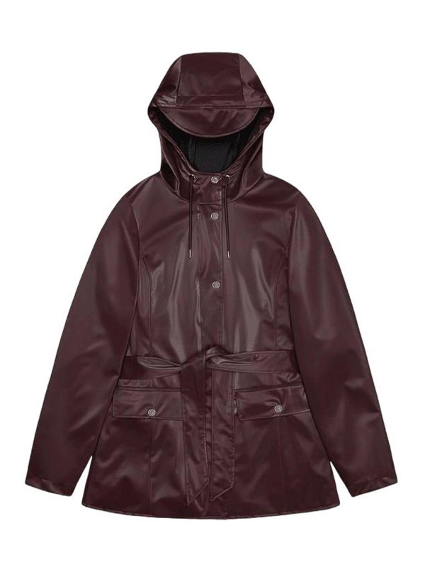 RAINS: Chaquetas casual - Chaqueta Casual - Rojo Oscuro
