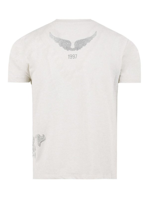 ZADIG&VOLTAIRE: t-shirts online - Alys Pcl Multicusto Rhinestones