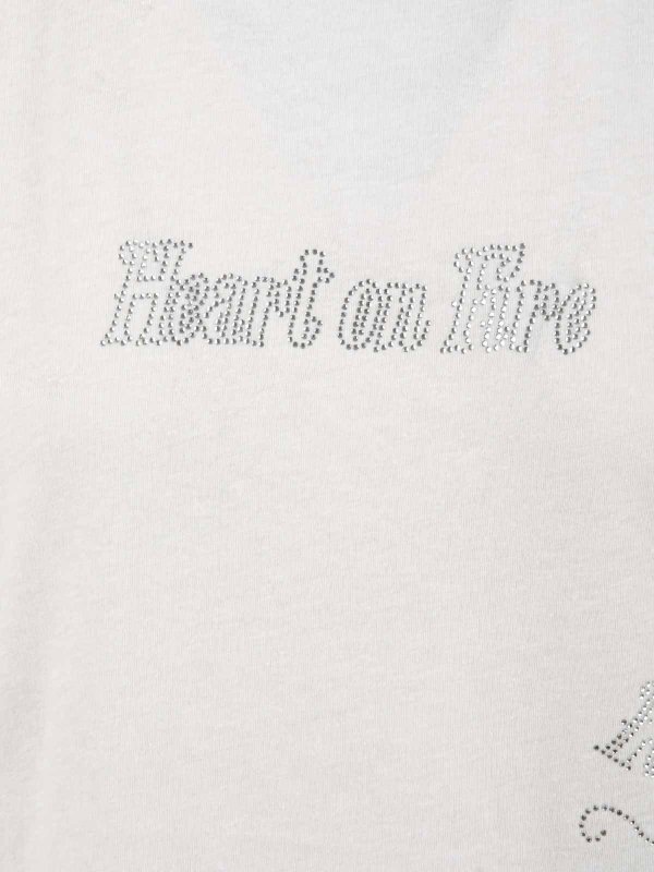 The Best Shops ZADIG&VOLTAIRE: t-shirts - Alys Pcl Multicusto Rhinestones