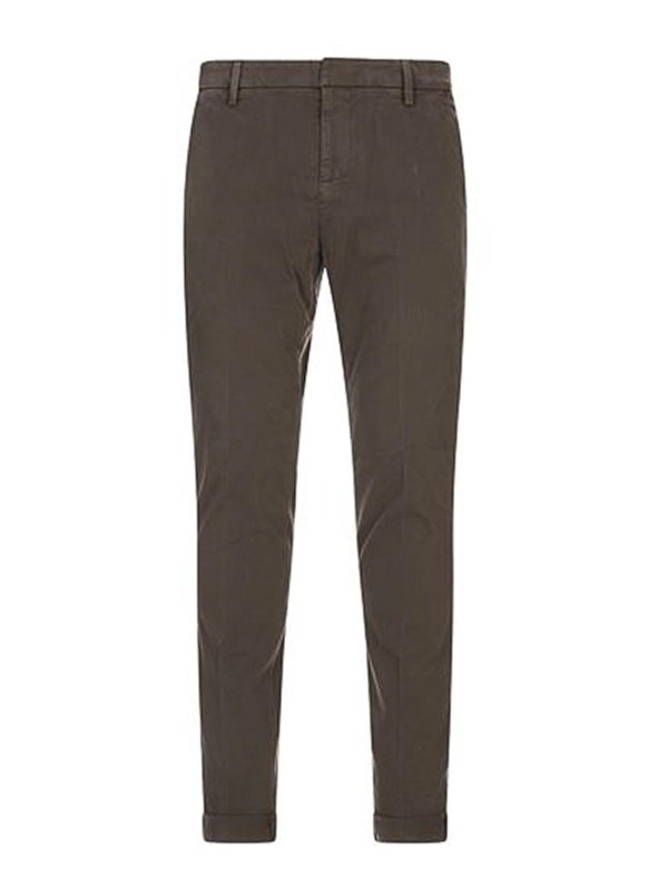 DONDUP: Pantalones casual - Pantalón Casual - Marrón