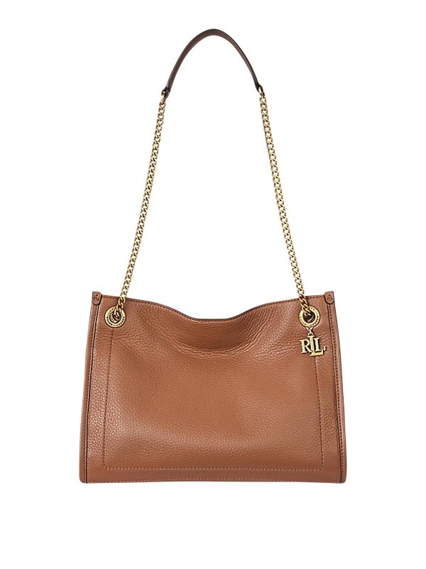 LAUREN RALPH LAUREN: トートバッグ - トートバッグ - ブラウン