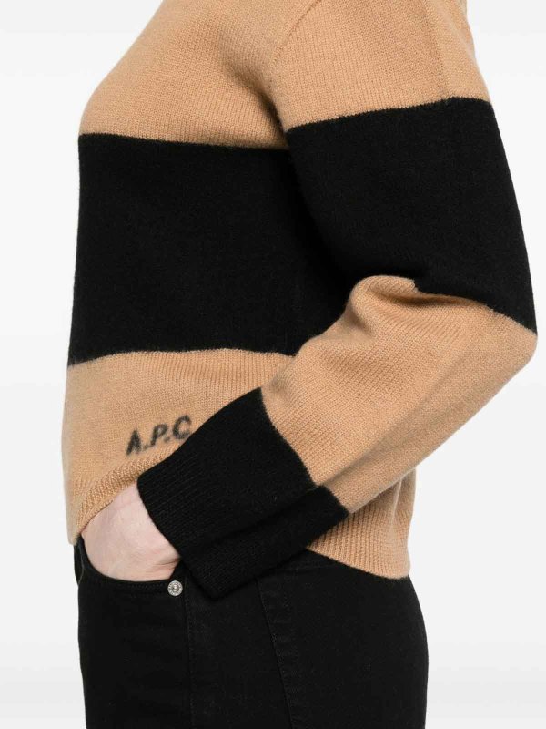 The Best Shops A.P.C.: Suéteres con cuello pico - Suéter Cuello Redondo - Negro