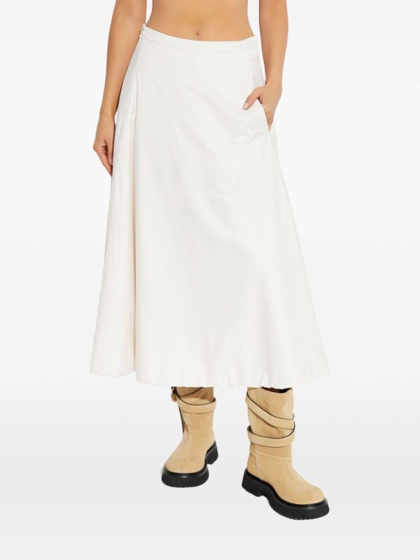 ADD: Faldas media pierna y semilargas online - Falda Semilarga - Blanco