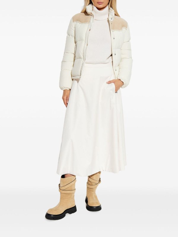 Falda Semilarga - Blanco shop online: ADD