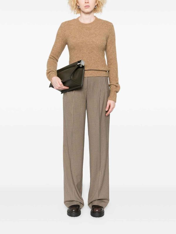 The Best Shops AMI PARIS: Strickpullover mit Rundhalsausschnitt - Rundhalspullover - Braun