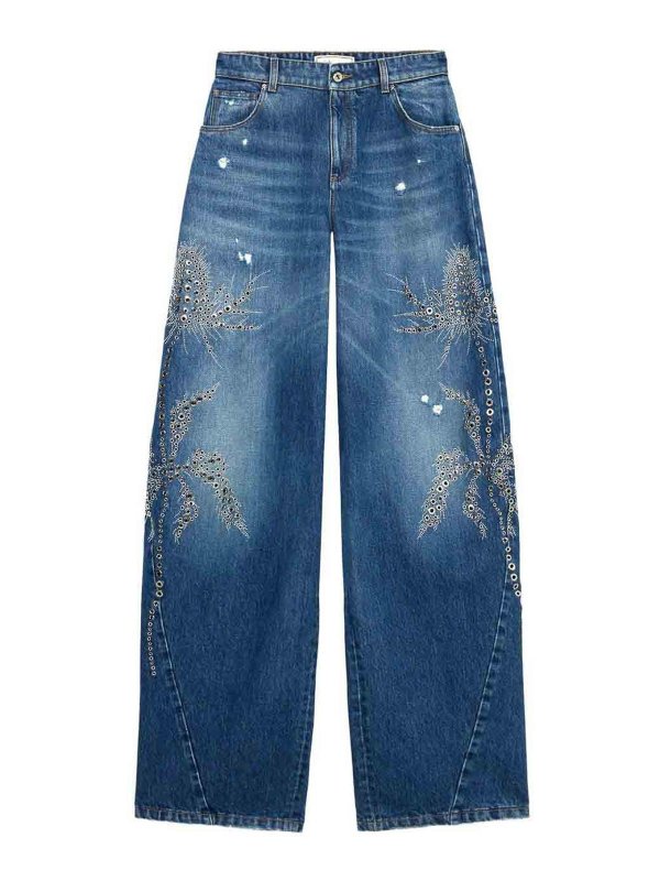 BE BLUMARINE: jeans dritti, a sigaretta - Jeans Decorati