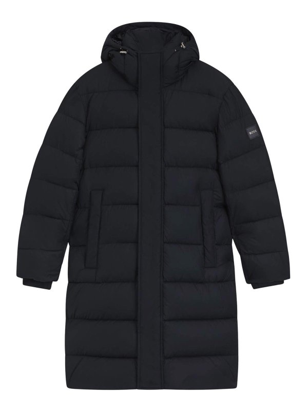 Hugo Boss: ダウン・ハイテクコート - ダウンコート - ブルー