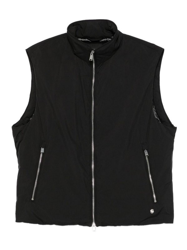 Hugo Boss: Gilets tricot - Gilet - Noir