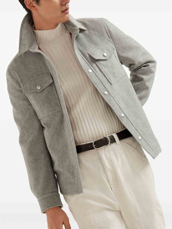 BRUNELLO CUCINELLI: casual jackets online - Jacket With Shirt Style Pocket