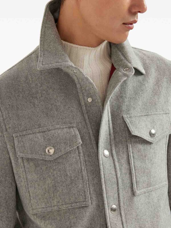 The Best Shops BRUNELLO CUCINELLI: casual jackets - Jacket With Shirt Style Pocket