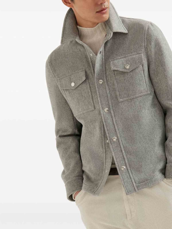 Jacket With Shirt Style Pocket shop online: BRUNELLO CUCINELLI