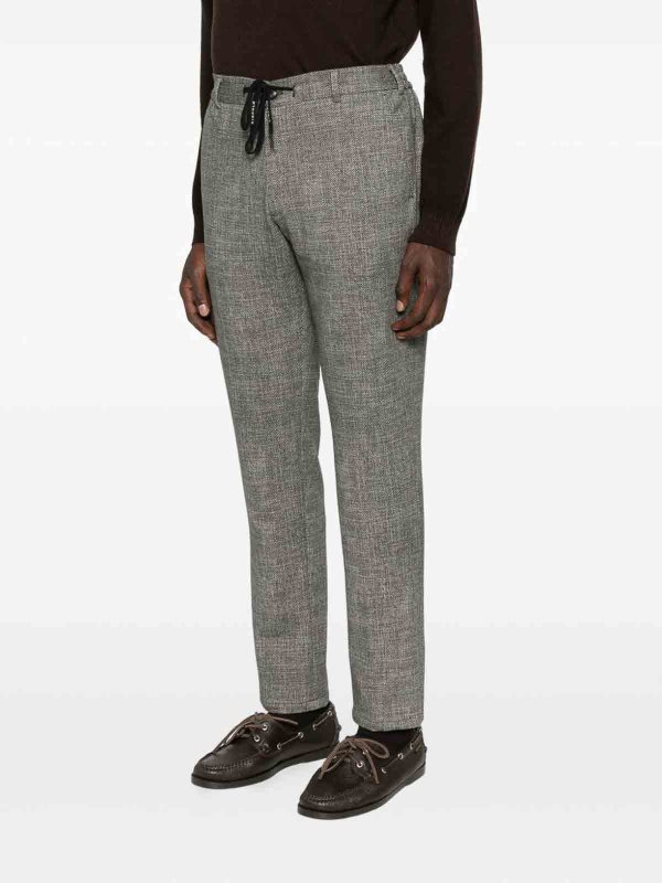 The Best Shops CIRCOLO 1901: casual trousers - Cotton blend trousers with drawstring