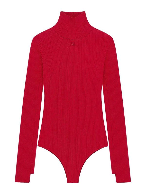 Courreges: Tops & Débardeurs - Top - Rouge