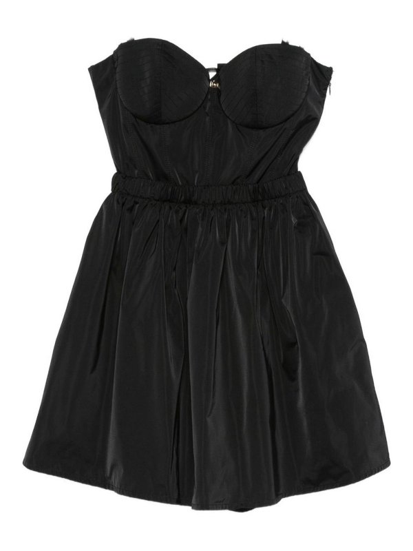ELISABETTA FRANCHI: short dresses - Mini Dress With Heart Neckline