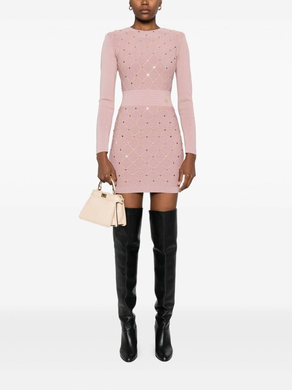 ELISABETTA FRANCHI: ショートドレス online - ショートドレス - ヌードカラー