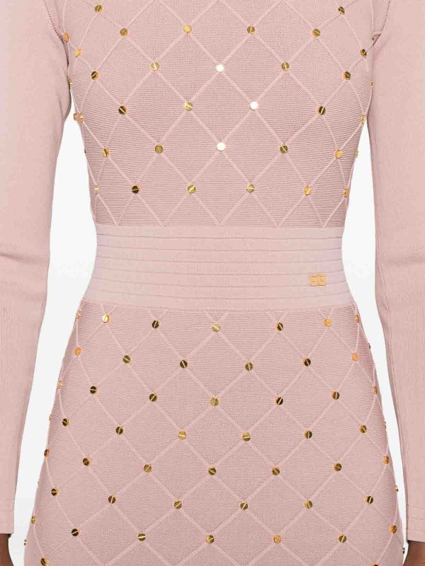 The Best Shops ELISABETTA FRANCHI: ショートドレス - ショートドレス - ヌードカラー