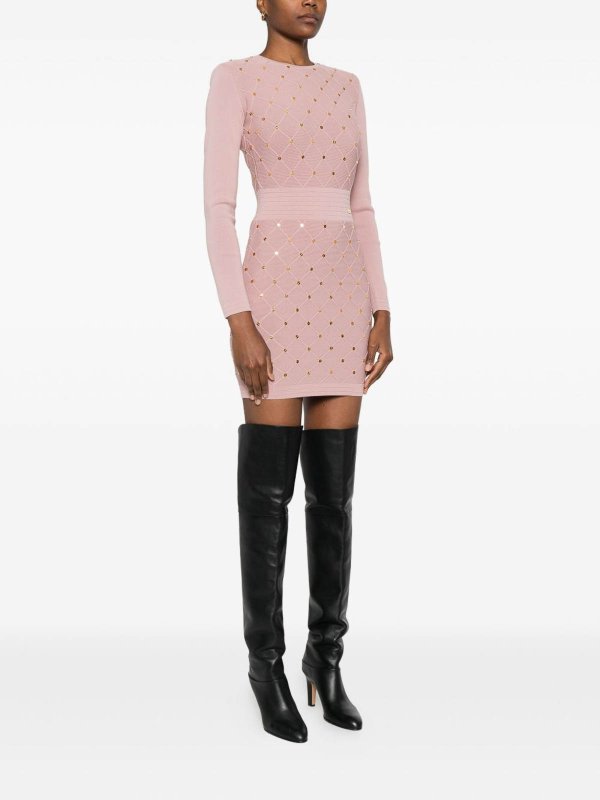 ショートドレス - ヌードカラー shop online: ELISABETTA FRANCHI