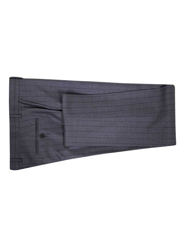 The Best Shops ZEGNA: formal suits - Single-breasted pinstriped wool suit
