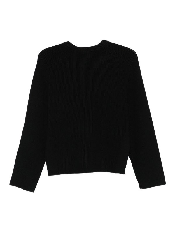 Liu Jo: crew necks online - Black Sweater