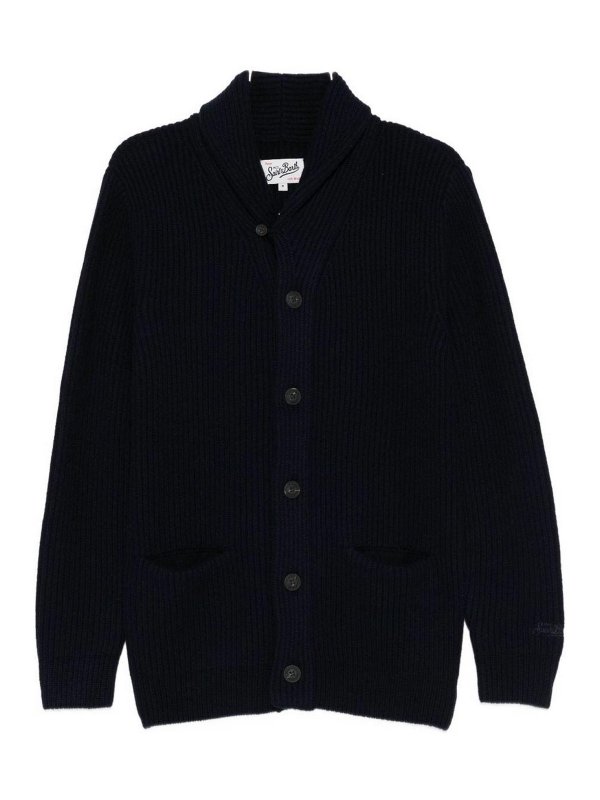MC2 SAINT BARTH: cardigans - Cardigan with shawl collar and buttons