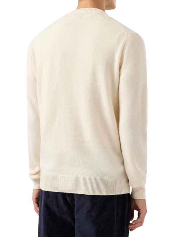 Maglione Regent In Lambswool Bianco shop online: MC2 SAINT BARTH