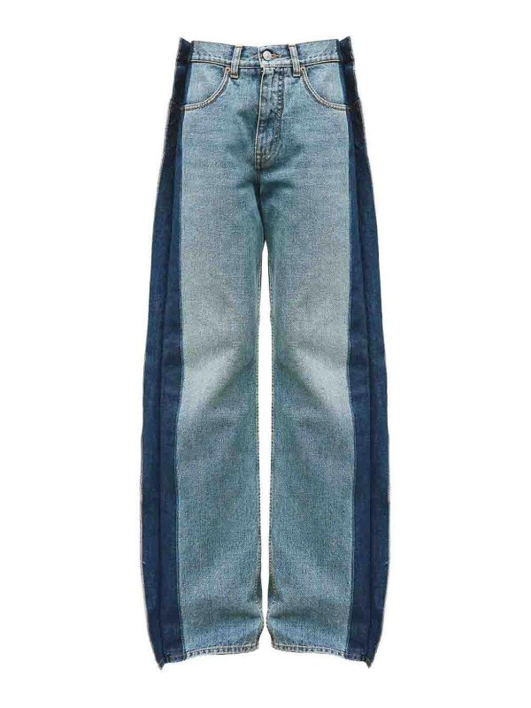 MM6 MAISON MARGIELA: Straight Leg Jeans - Straight Leg Jeans - Blau
