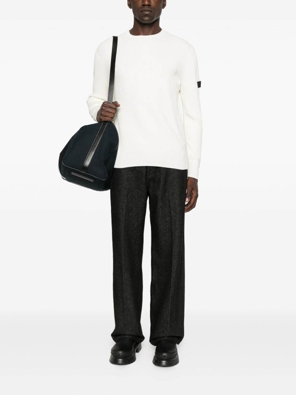 PEUTEREY: Strickpullover mit Rundhalsausschnitt online - Rundhalspullover - Weiß