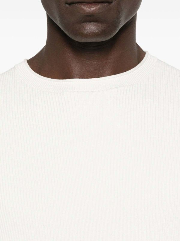 The Best Shops PEUTEREY: Strickpullover mit Rundhalsausschnitt - Rundhalspullover - Weiß