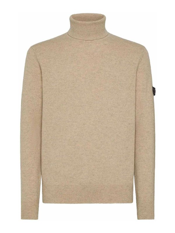PEUTEREY: Cuellos altos y polos - Suéter Con Cuello Alto - Beis