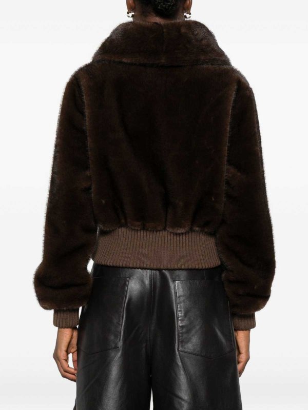 Pinko: Pelz und Shearling online - Pelz - Braun