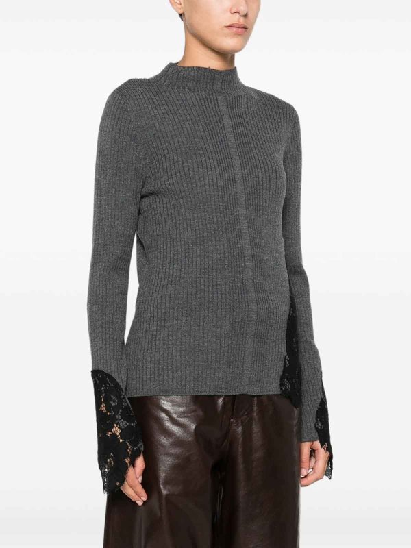 Pinko buy online Rundhalspullover - Grau