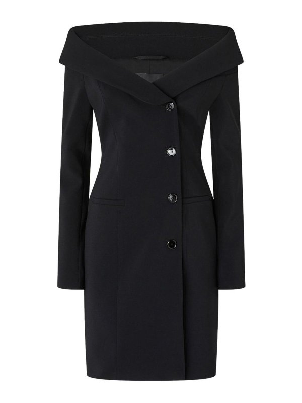 Pinko: Robe longueur genou - Robe Au Genou - Noir