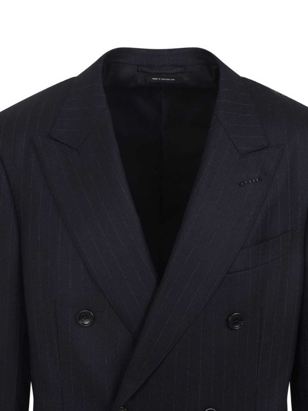TOM FORD: giacche blazer online - Blazer Doppiopetto Gessato