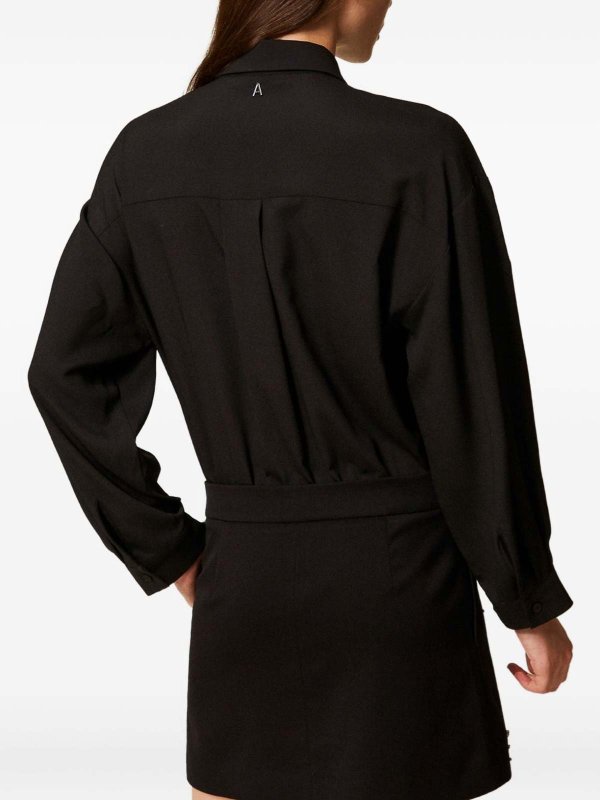 Short shirt dress with decoration shop online: TWINSET