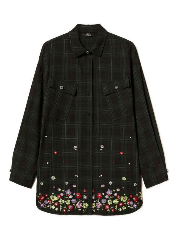 TWINSET: Camisas - Camisa - Verde