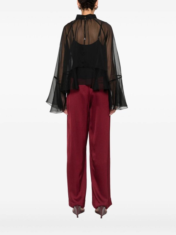 TWINSET: Tops & Tank tops online - High Neck Top With Ruffles